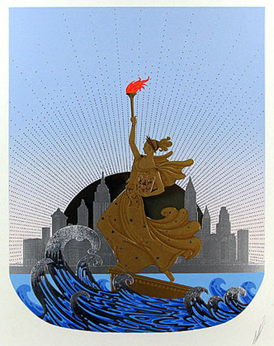  Erte - Statue of Liberty Day - Limited Edition Serigraph
