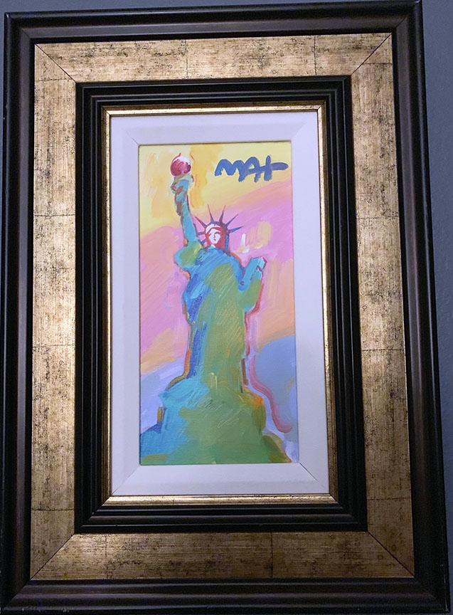 Peter Max - Statue Of Liberty Ver. I #126 - Original Painting - Acrylic on Canvas