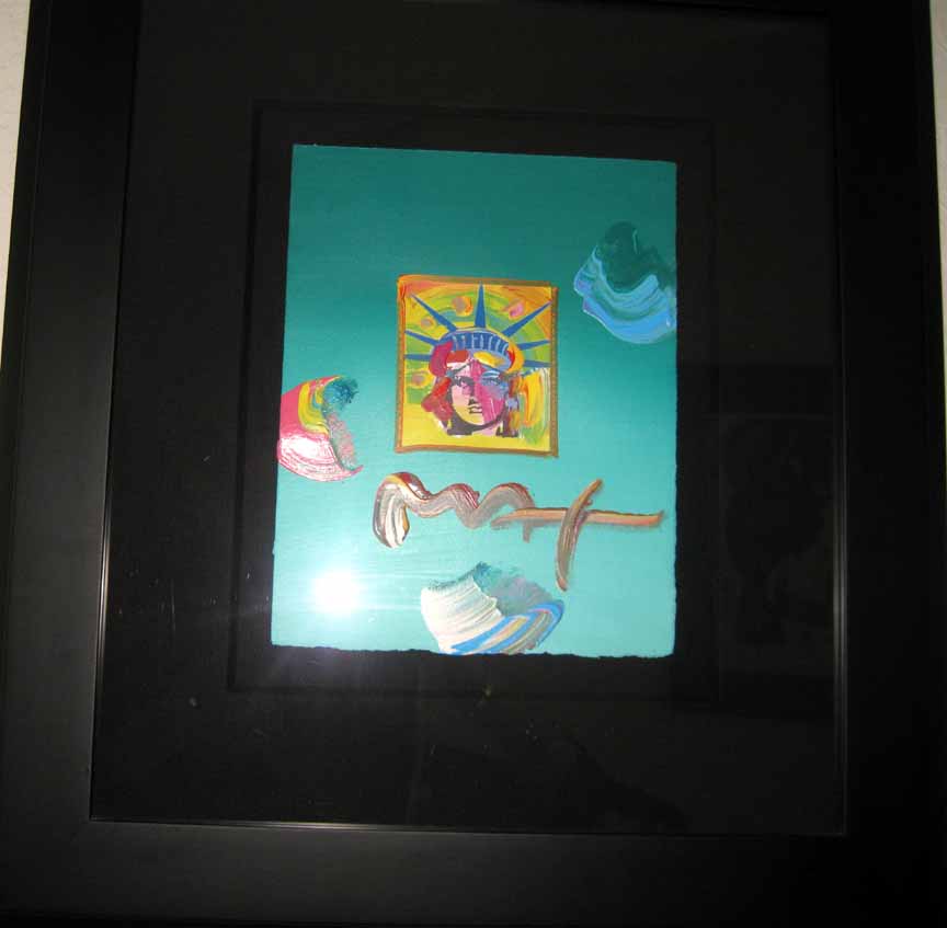 Peter Max - Statue Of Liberty - Original Mixed Media / Acrylic / Color Lithography
