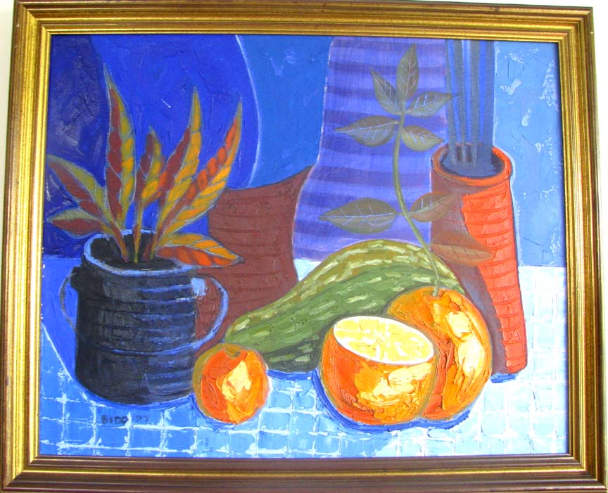 Candido Bido - Still Life - Original Painting - Oil on Canvas