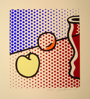 Roy Lichtenstein - Still Life with Red Jar - Limited Edition Lithograph
