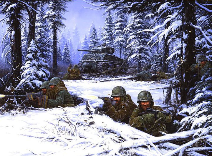 John Paul Strain - Bastogne - Limited Edition Lithograph