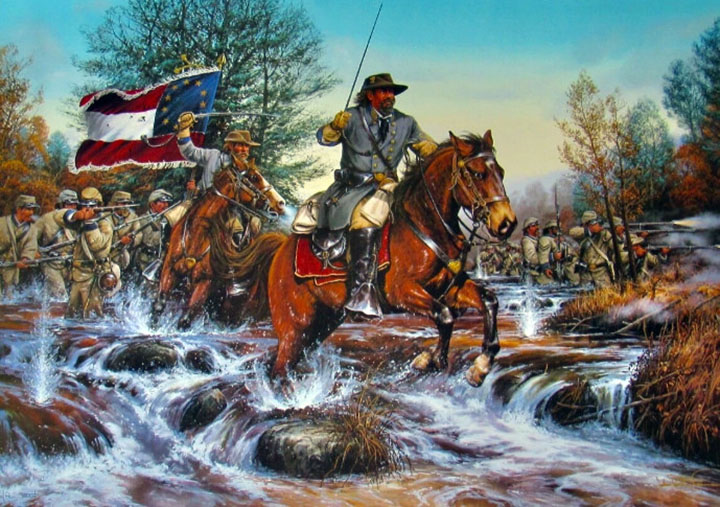 John Paul Strain - Battle at Stones River - Limited Edition Lithograph