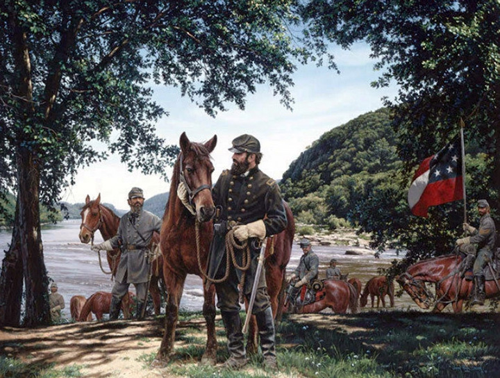John Paul Strain - Jackson Meets Little Sorrel - Limited Edition Lithograph