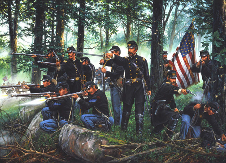 John Paul Strain - Little Round Top - Limited Edition Lithograph