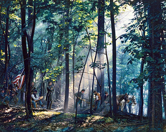 John Paul Strain - Sacred Ground on Little Round Top - Limited Edition Lithograph