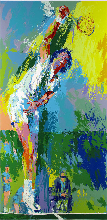 Leroy Neiman - Sun Serve - Limited Edition Serigraph