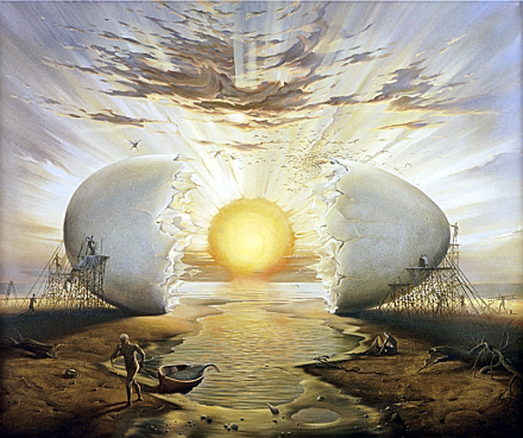Vladimir Kush - Sunrise By The Ocean - Limited Edition Giclee on Canvas