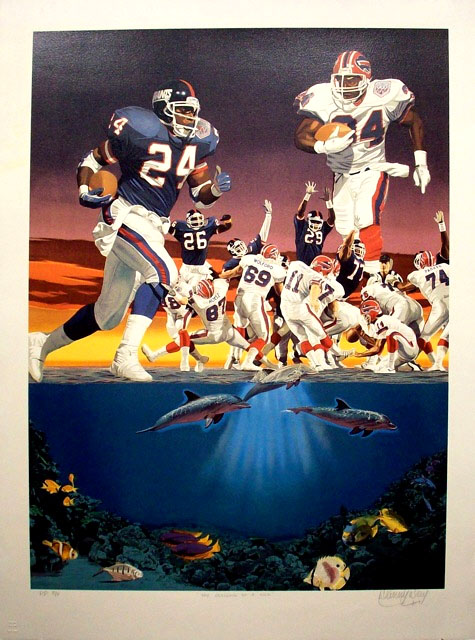 Danny Day - Super Bowl XXV - Limited Edition Lithograph