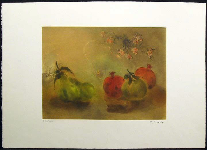 Kaiko Moti - Sur Ma Table - Limited Edition Aquatint Etching