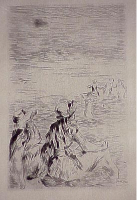 Pierre-Auguste Renoir - Sur La Plage - Limited Edition Etching