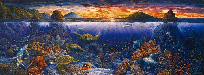 Robert Lyn Nelson - Sweeping Hana Vistas - Limited Edition Mixed Media
