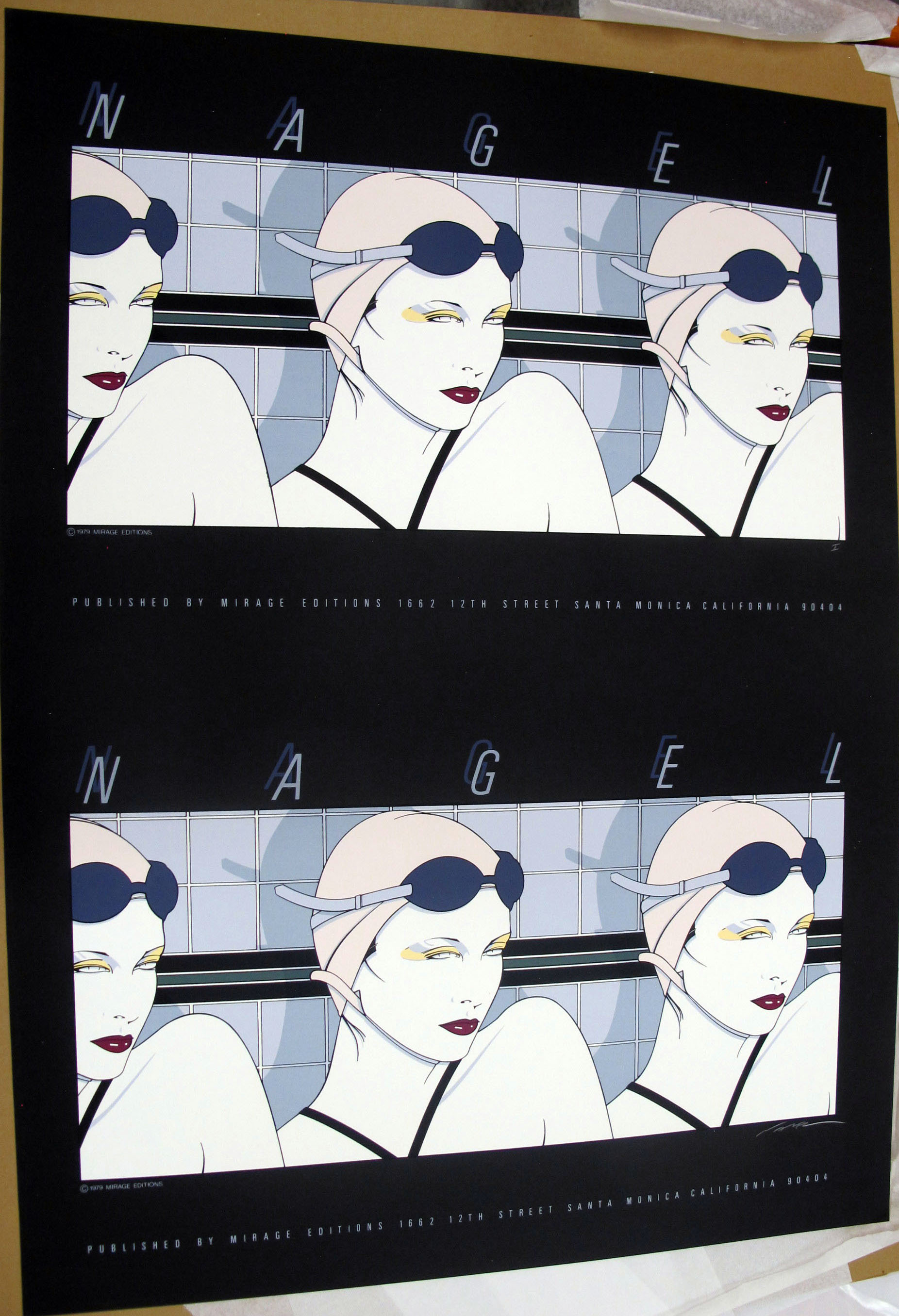 Patrick Nagel - Swimmers Double - Limited Edition Serigraph