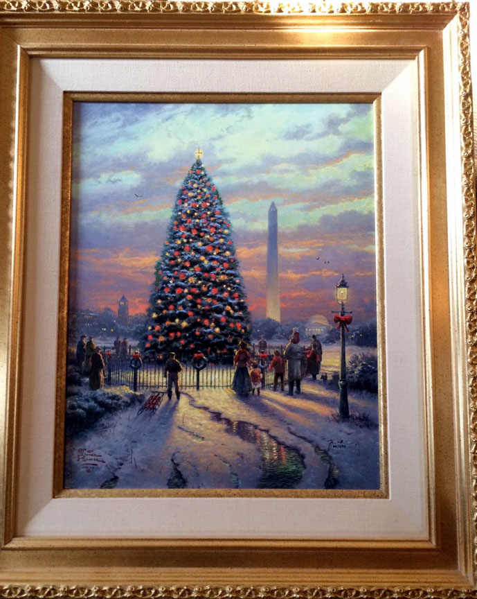 Thomas Kinkade - Symbols of Freedom Season of Lights III - Limited Edition Offset Lithograph on Canvas