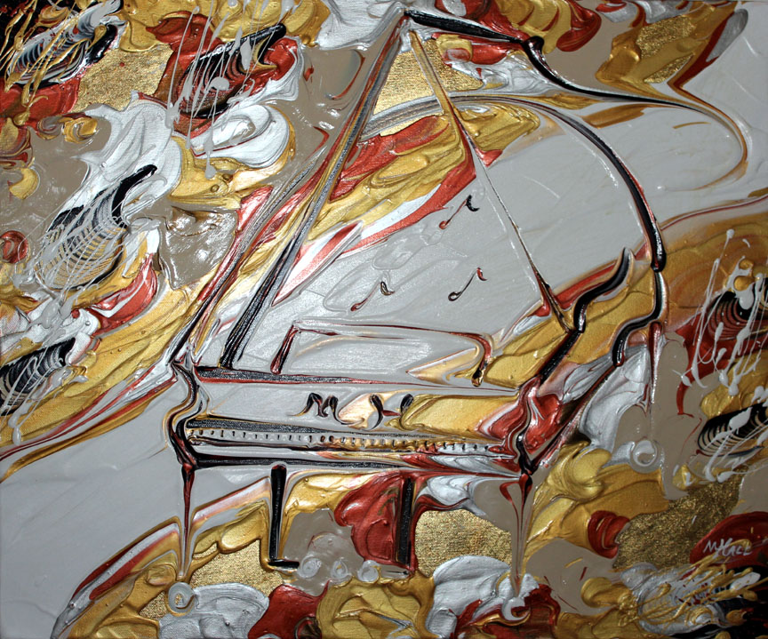 Michael Hall - Symphony for Piano - Original Painting - Acrylic on Canvas