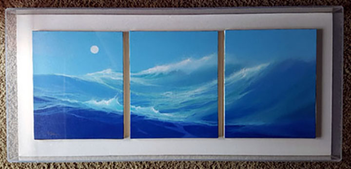 Seikichi Takara - Moonsurf - Original Painting - Acrylic on Canvas