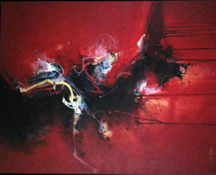 Seikichi Takara - The Black Dragon - Original Painting - Acrylic on Canvas