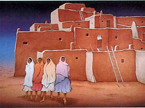 RC Gorman - Taos Night - Limited Edition Lithograph