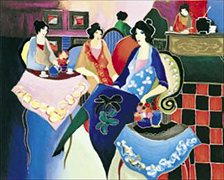 Itzchak Tarkay - After Hours - Limited Edition Serigraph