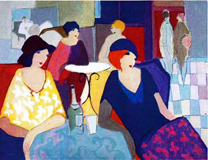 Itzchak Tarkay - Aperitif - Limited Edition Serigraph