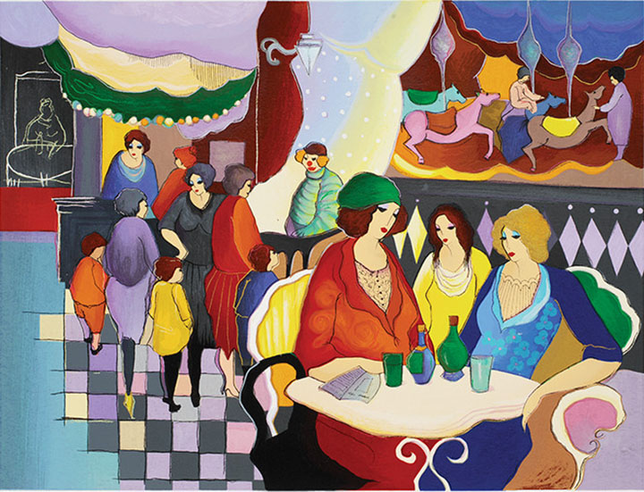 Itzchak Tarkay - At the Circus - Limited Edition Serigraph