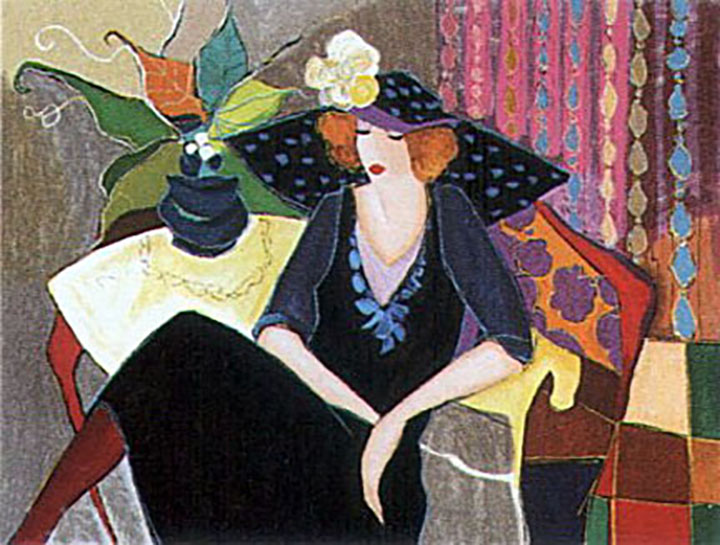 Itzchak Tarkay - Trio - Limited Edition Serigraph