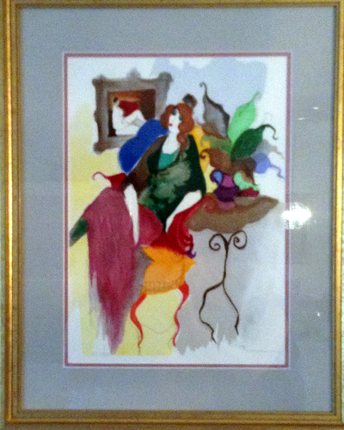 Itzchak Tarkay - Ellie - Limited Edition Serigraph