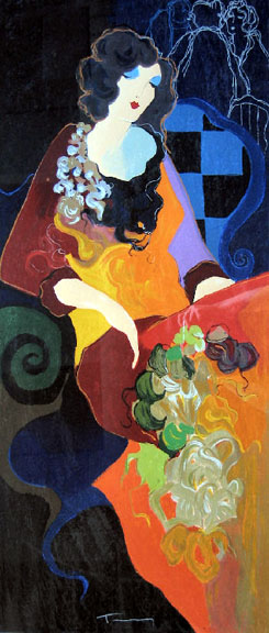 Itzchak Tarkay - Evening Splendor - Limited Edition Serigraph