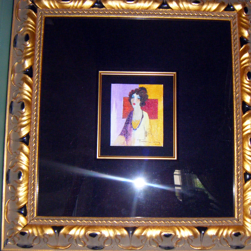 Itzchak Tarkay - In the Moment - Original Painting - Acrylic on Canvas