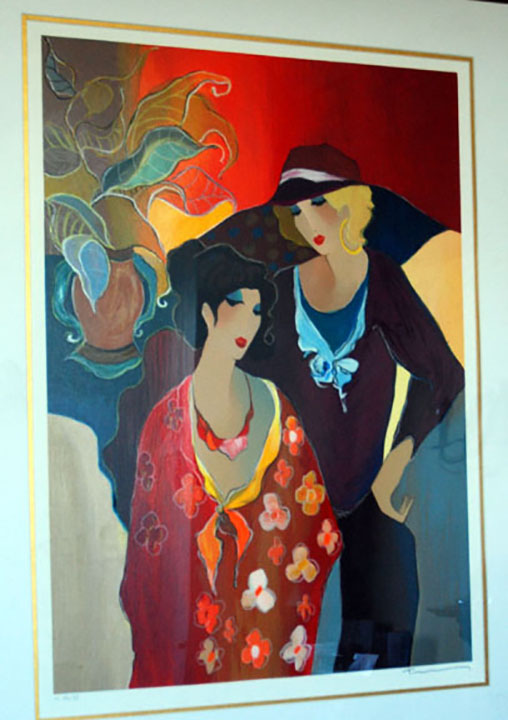 Itzchak Tarkay - Just the Two of Us - Limited Edition Serigraph