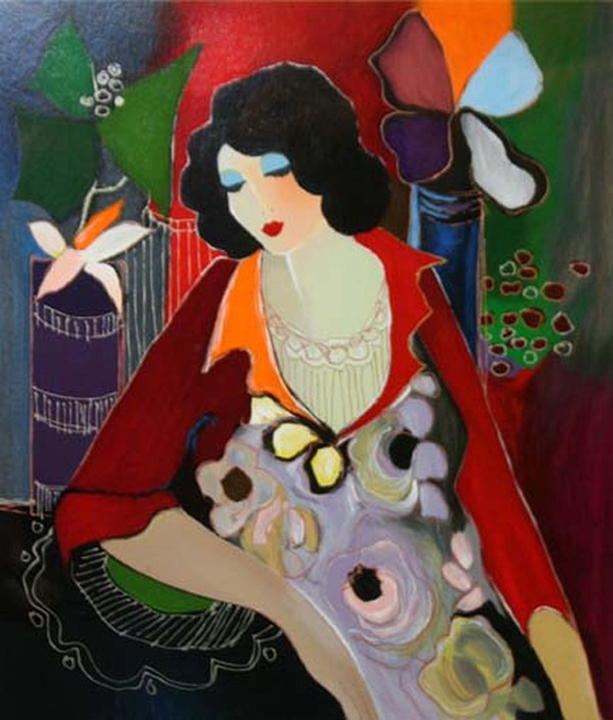 Itzchak Tarkay - Margaret's Wish - Limited Edition Serigraph