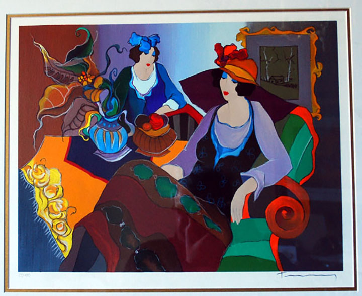 Itzchak Tarkay - Melodramatic - Limited Edition Serigraph