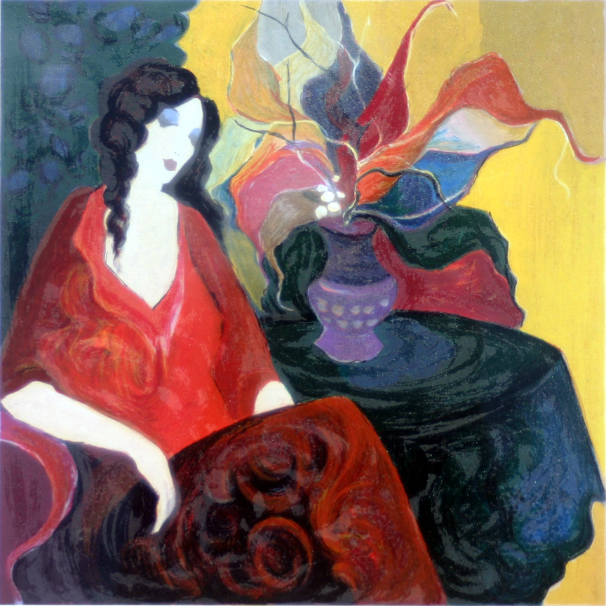 Itzchak Tarkay - Monique - Limited Edition Serigraph
