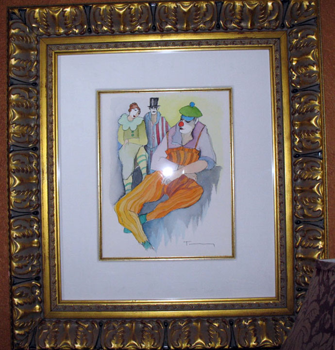 Itzchak Tarkay - Carnival - Original Painting - Mixed Media / Watercolor on wove paper