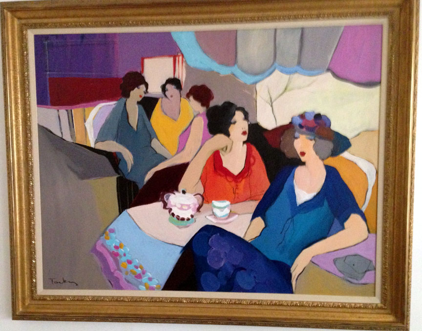 Itzchak Tarkay - Untitled - Original Painting - Oil on Canvas