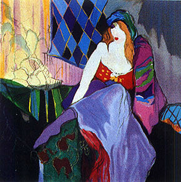 Itzchak Tarkay - Painter's Model - Limited Edition Serigraph