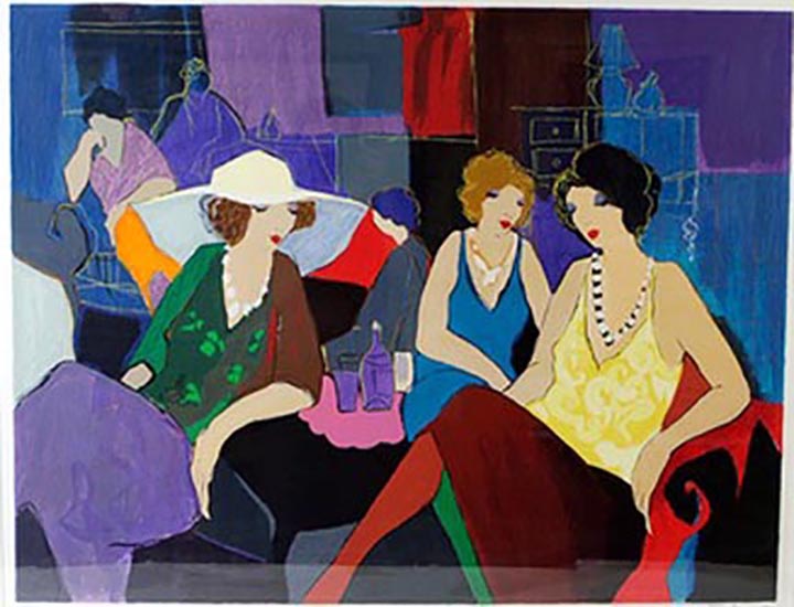Itzchak Tarkay - Trio - Limited Edition Serigraph