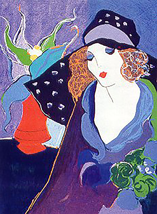 Itzchak Tarkay - Babette - Limited Edition Serigraph