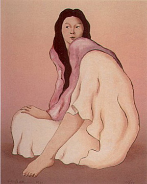RC Gorman - Tasha, State II - Limited Edition Lithograph