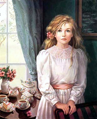 Pati Bannister - Tea Time - Limited Edition Lithograph