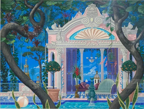 John Kiraly - Temple Of Swim - Limited Edition Serigraph