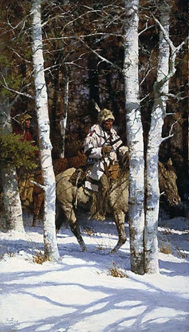 Howard Terpning - Blackfeet Among the Aspens - Limited Edition Lithograph
