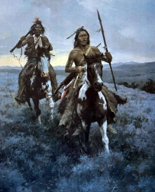 Howard Terpning - Blackfoot Raiders - Limited Edition Lithograph
