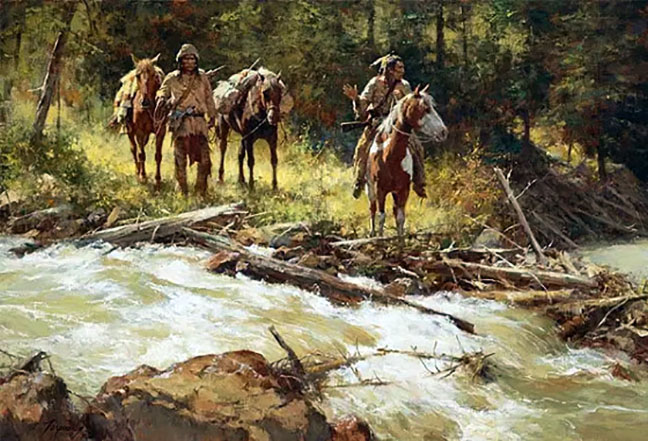 Howard Terpning - Broken Trail - Limited Edition Giclee on Canvas