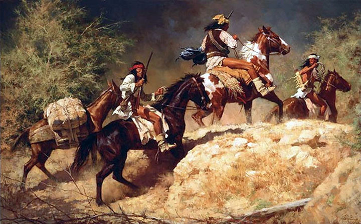Howard Terpning - Captured from General Crooks Command - Limited Edition Giclee on Canvas