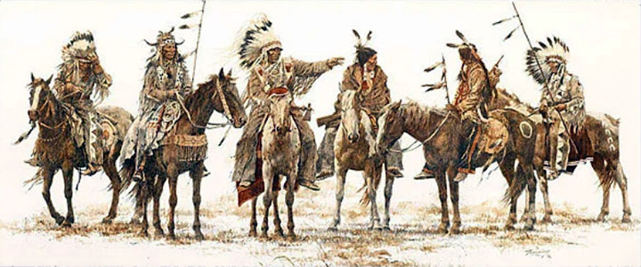 Howard Terpning - Council Regalia - Limited Edition Giclee on Canvas
