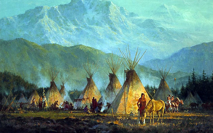 Howard Terpning - Crow Camp - Limited Edition Lithograph