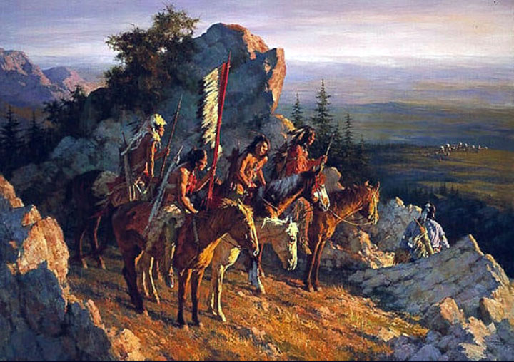 Howard Terpning - Gold Seekers to the Black Hills - Limited Edition Lithograph