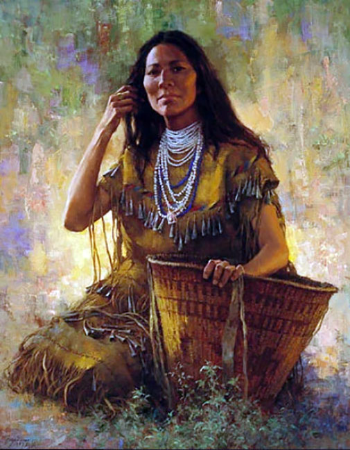 Howard Terpning - Isdzan - Apache Woman - Limited Edition Lithograph