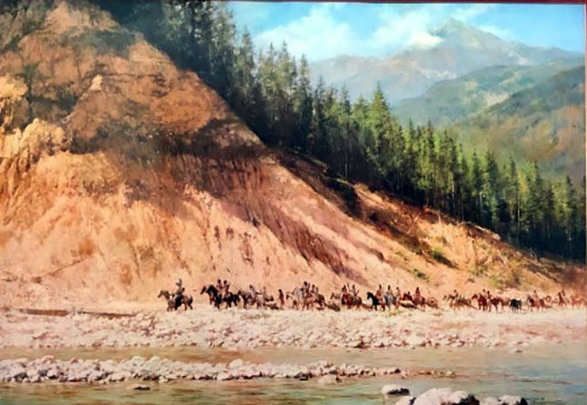 Howard Terpning - Moving Day on the Flathead - Limited Edition Lithograph